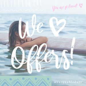 We ♡ Offers! Let us know your reasonable* price!